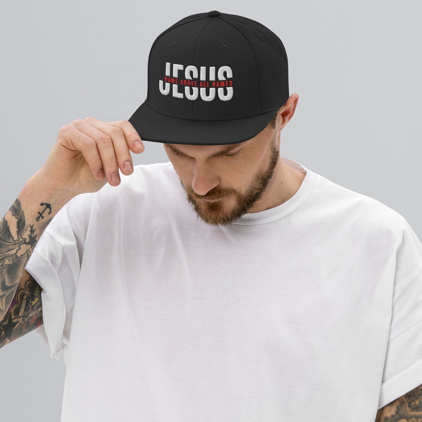 Jesus Name Snapback Hat