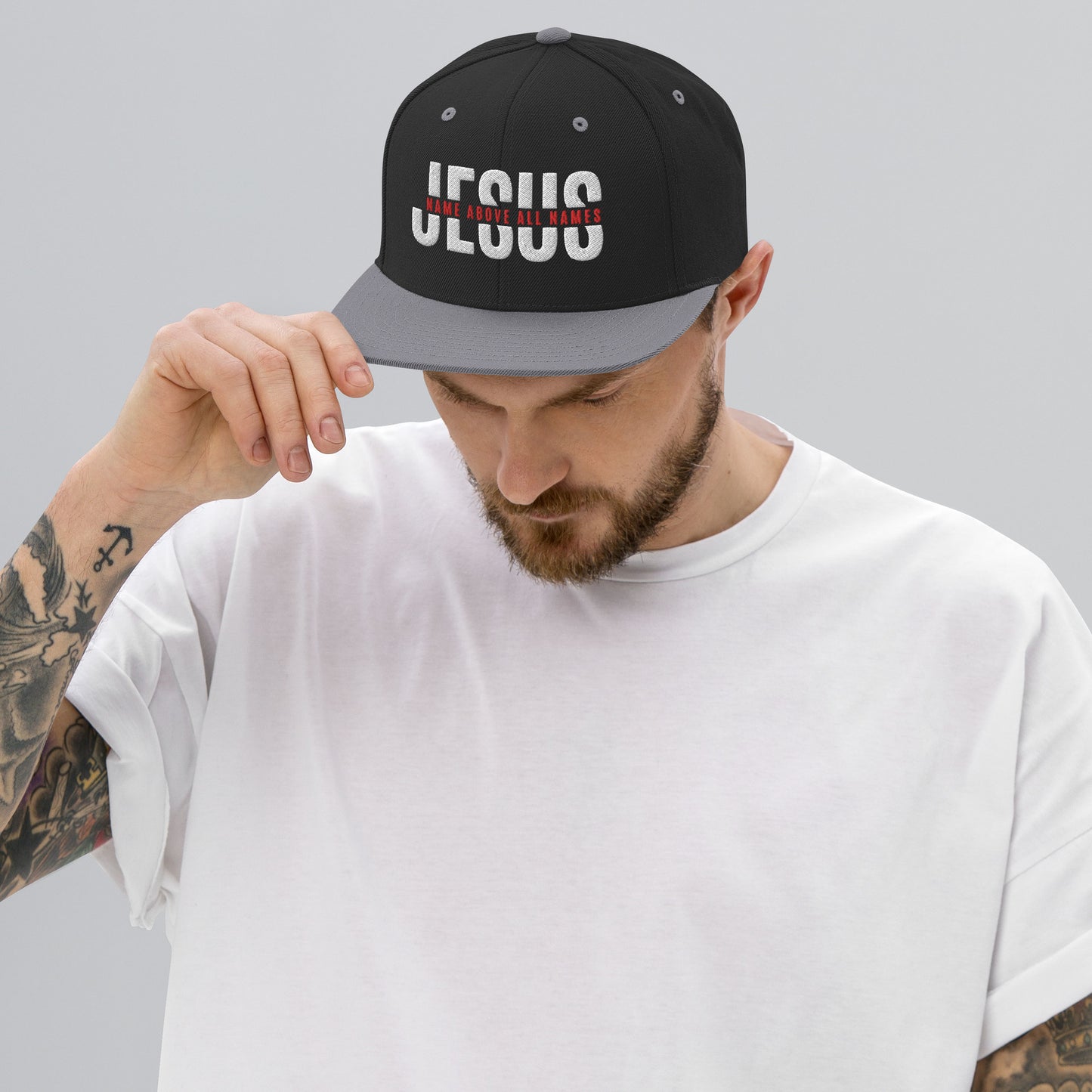 Jesus Name Snapback Hat