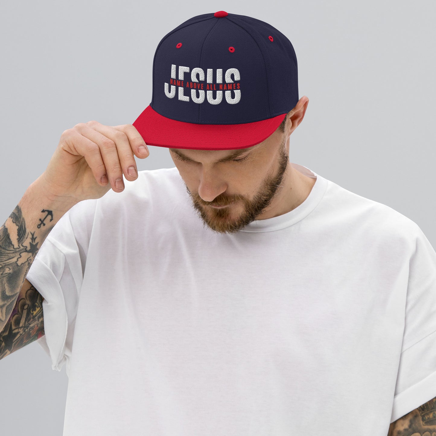Jesus Name Snapback Hat