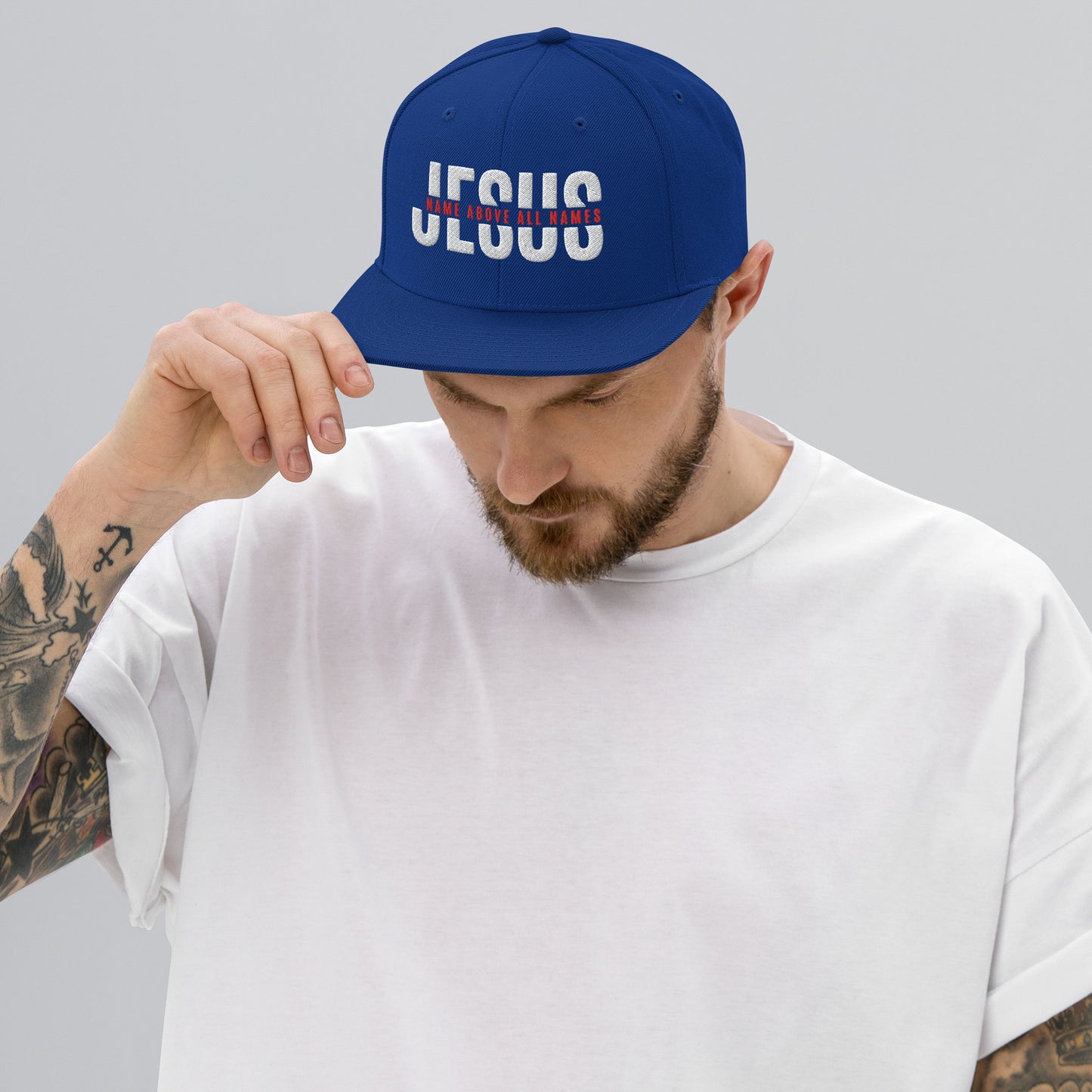 Jesus Name Snapback Hat