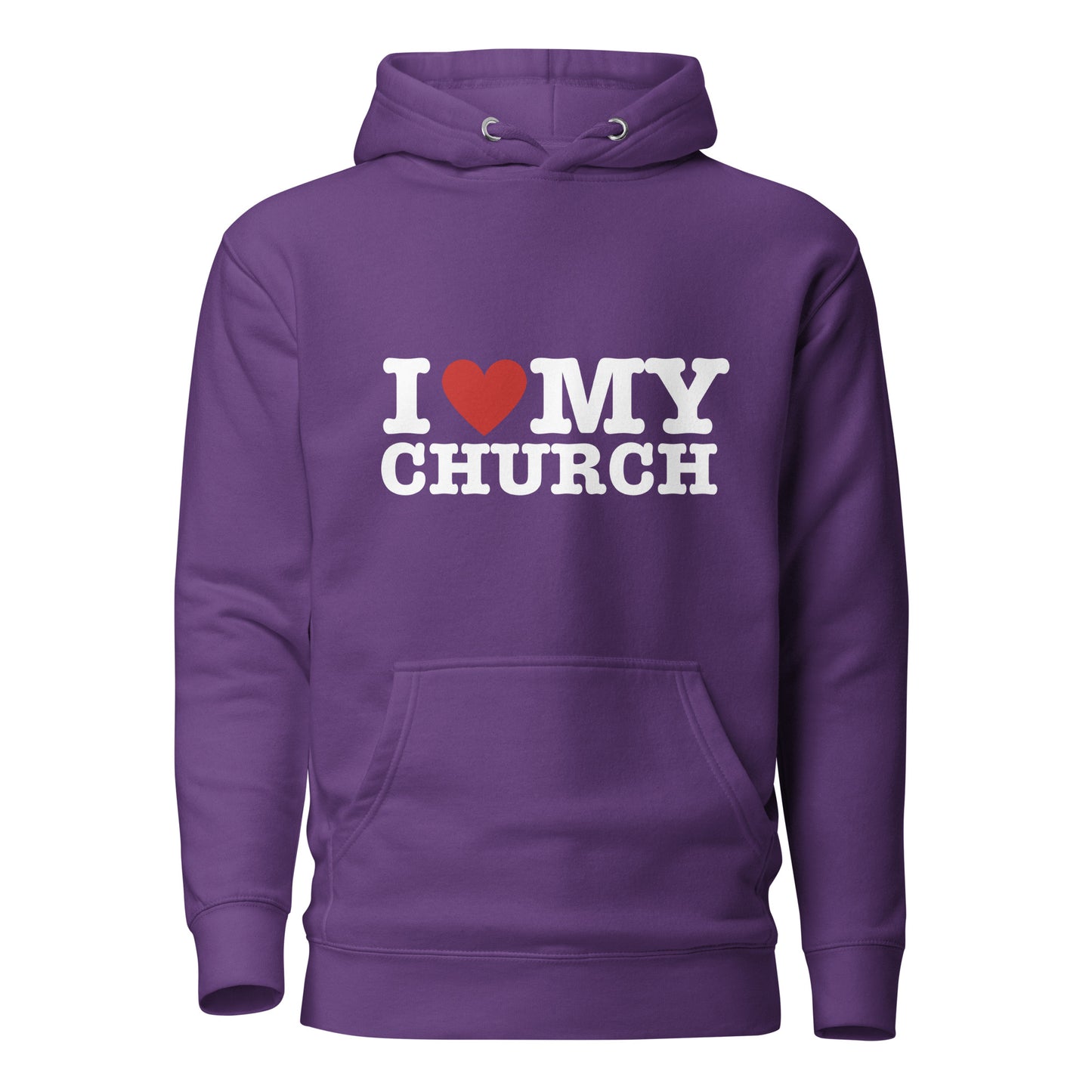 I LOVE MY CHURCH Premium Unisex Hoodie
