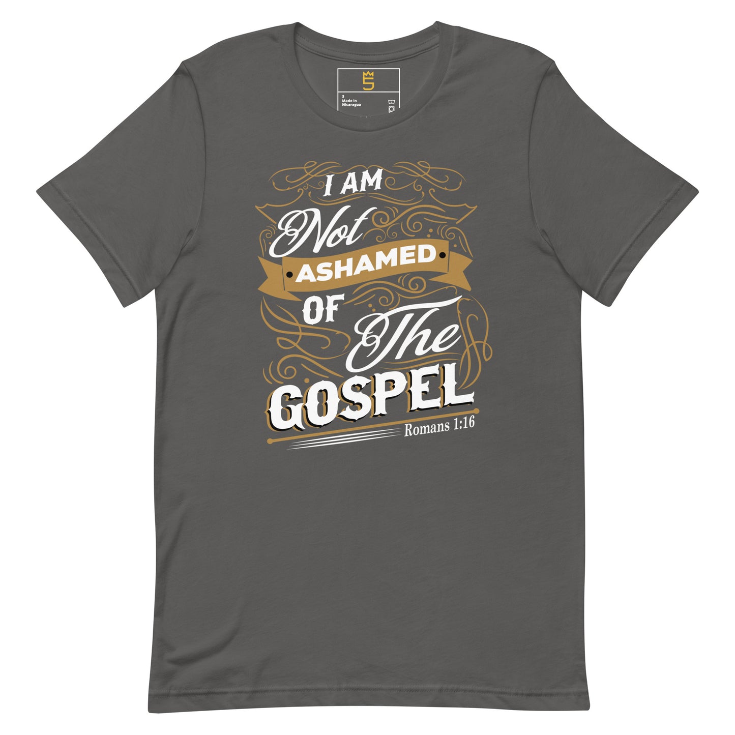 I am not ashamed of the Gospel Unisex t-shirt