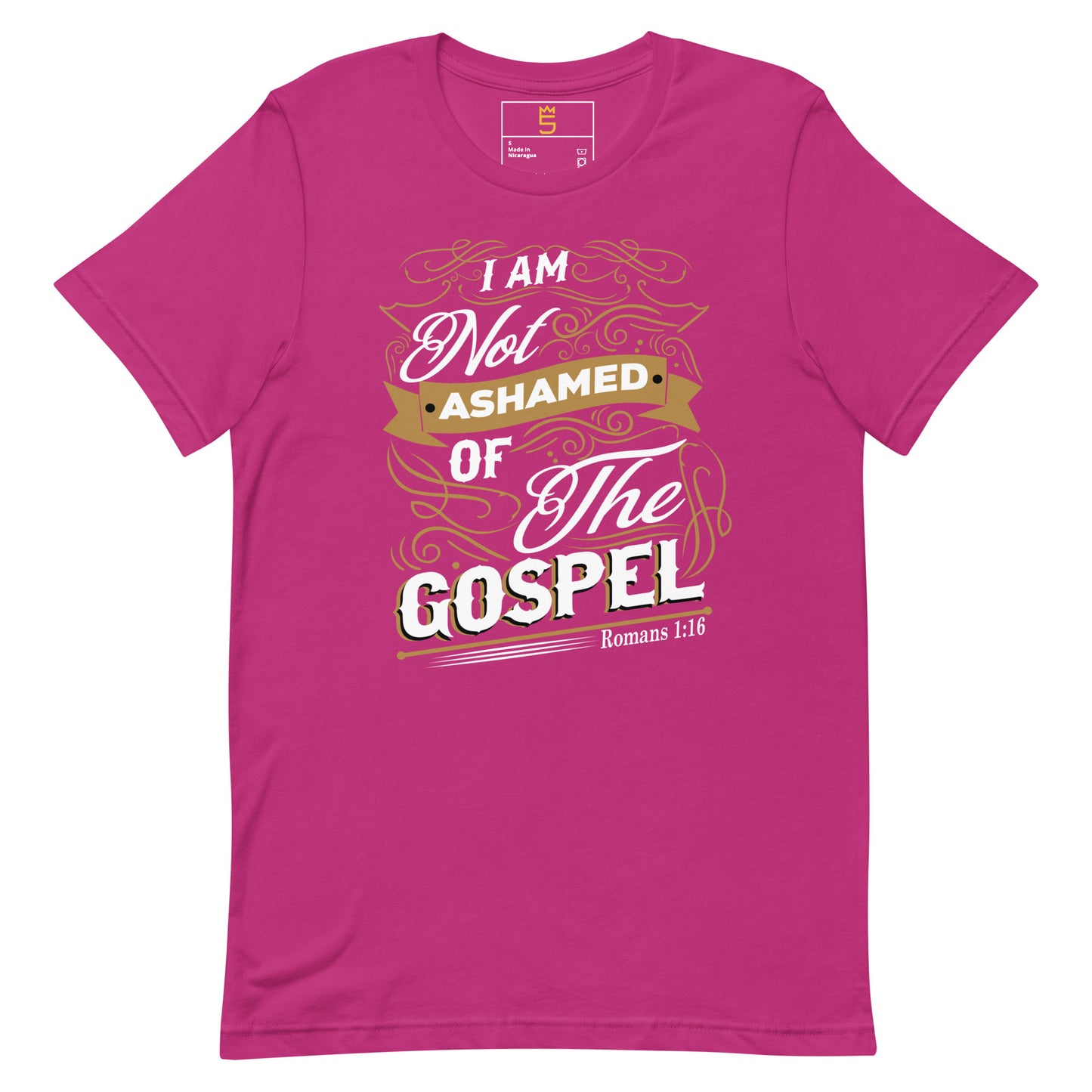 I am not ashamed of the Gospel Unisex t-shirt
