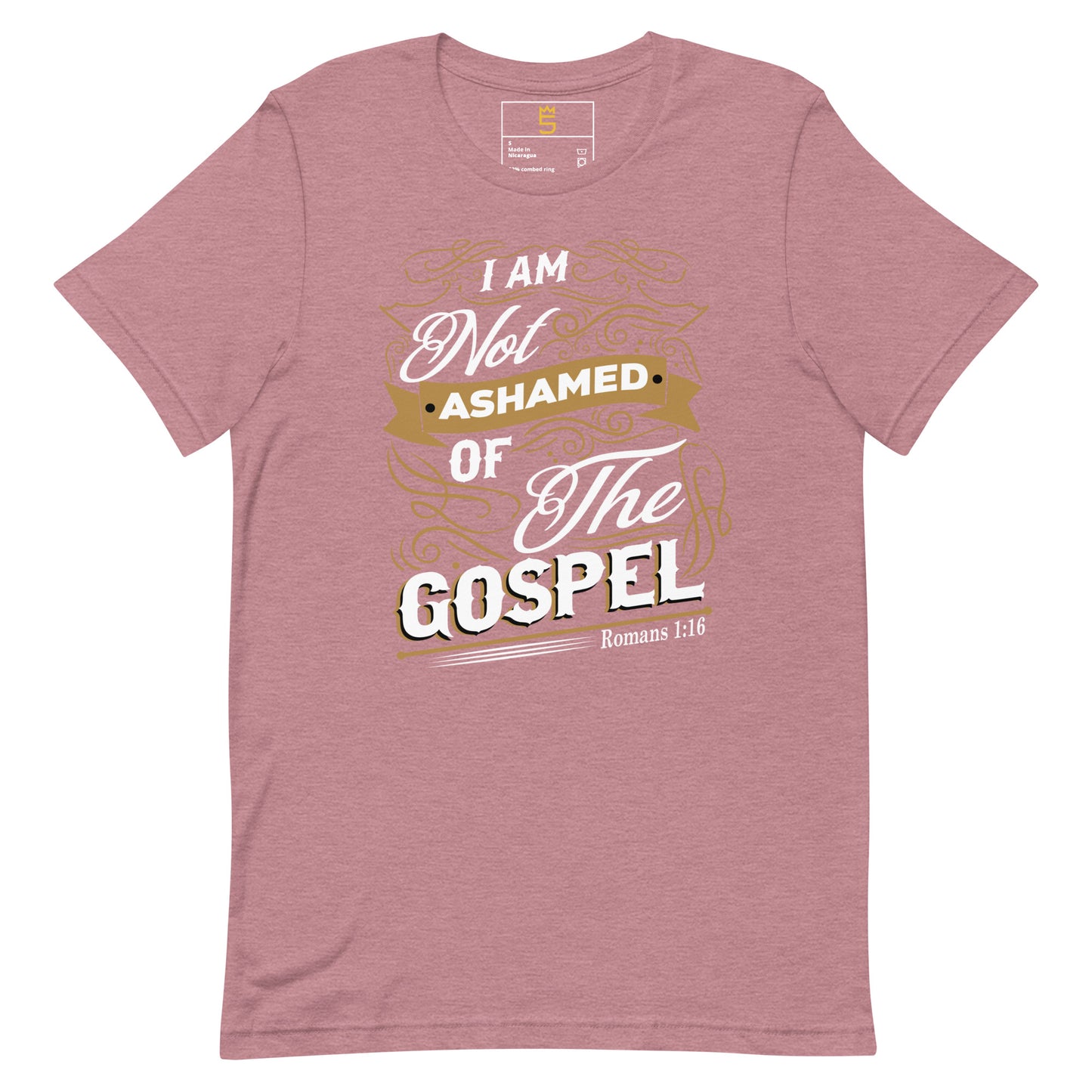 I am not ashamed of the Gospel Unisex t-shirt