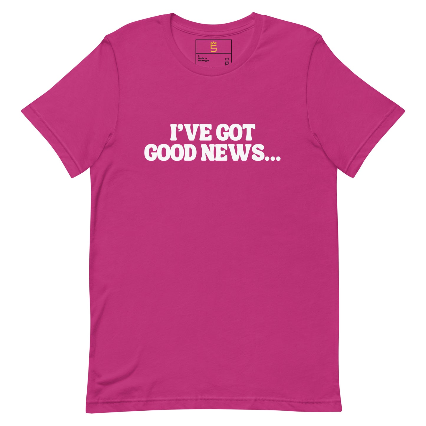 Good News Jesus Saves Unisex t-shirt