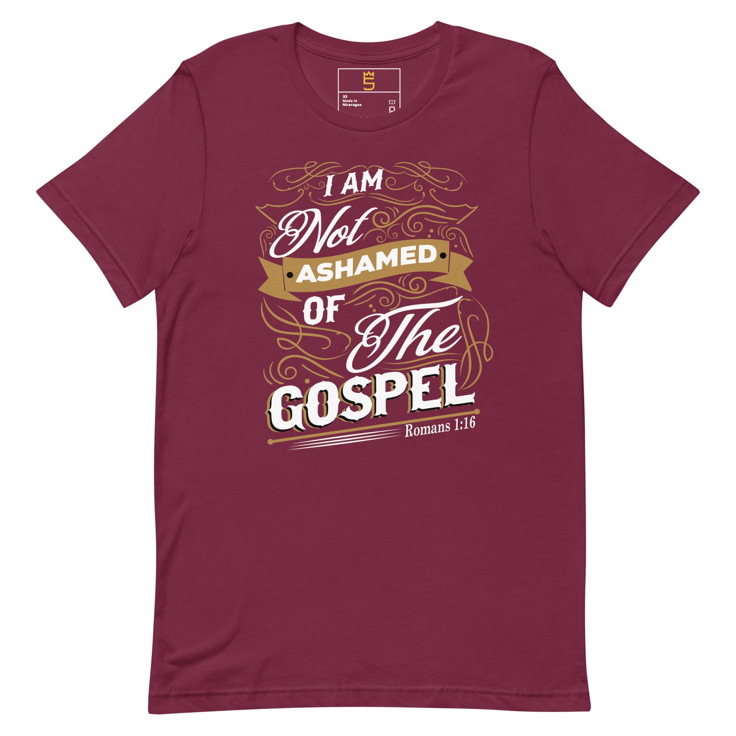 I am not ashamed of the Gospel Unisex t-shirt